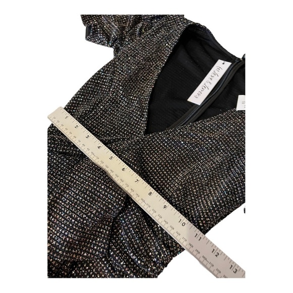 NWT For Love and Lemons Metallic Glitter Dress M - Picture 12 of 13